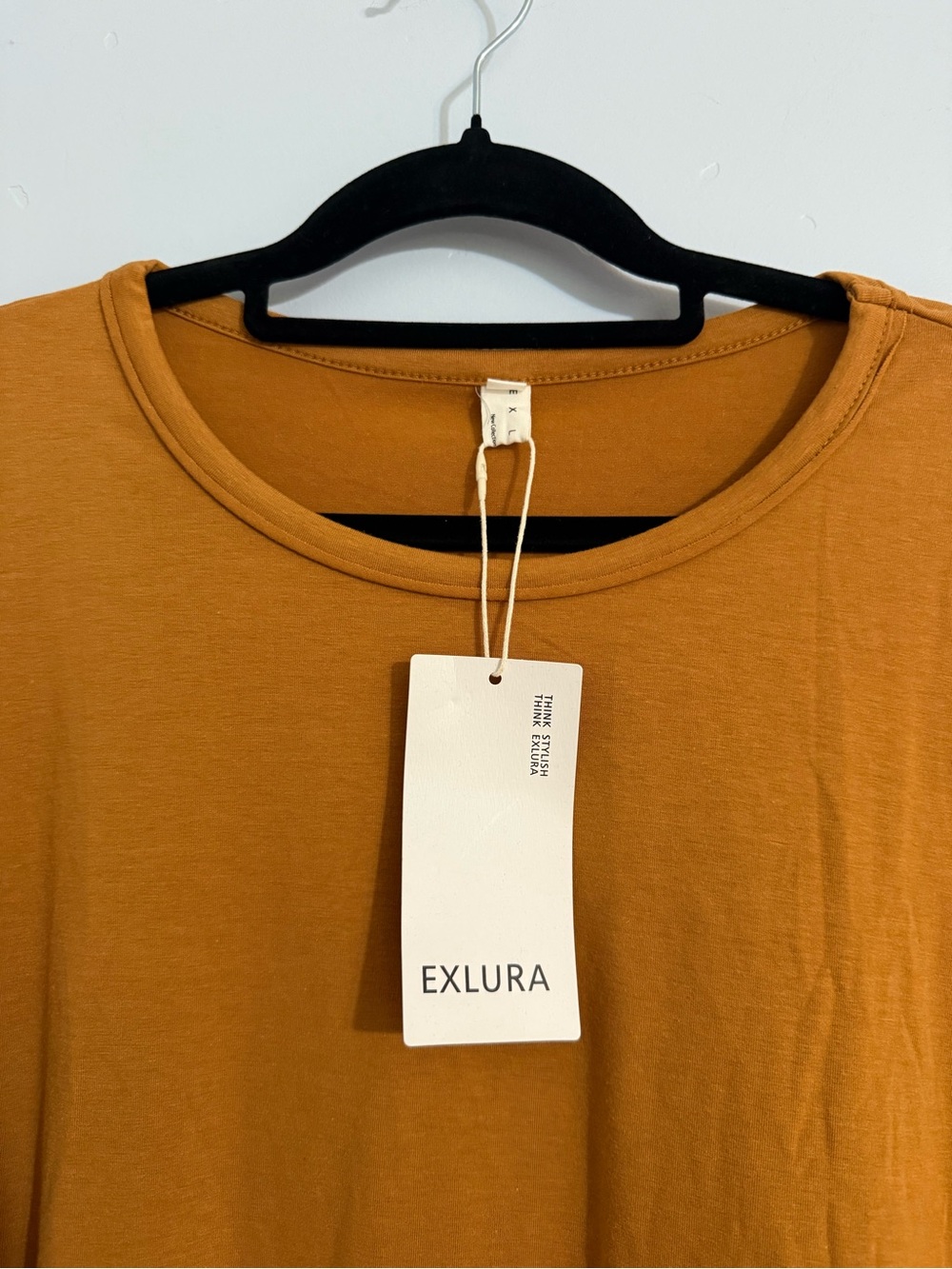 Oversized Rust Orange Tee - Picture 4 of 7